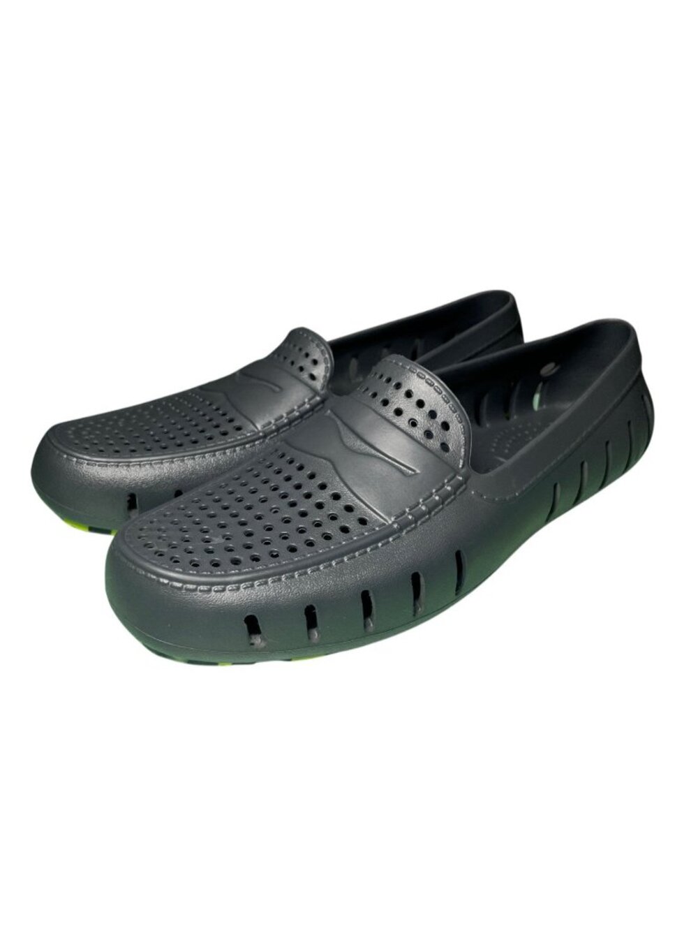 Floaters Men's Size 12 Gray Green Waterproof Driving Loafers Boat Shoes